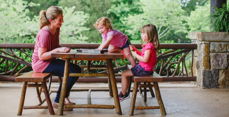 Family at The Sanctuary Lodge
